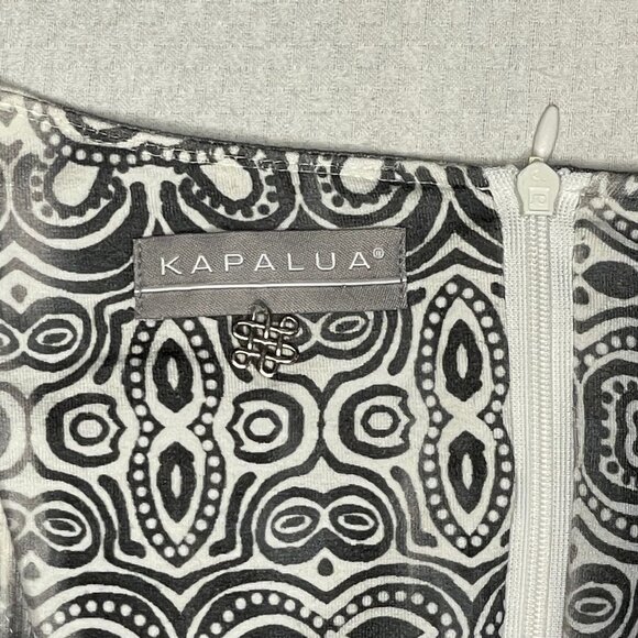 Kapalua Abstract Black & Cream Patterned Dress – Size Small / Medium - Picture 6 of 11